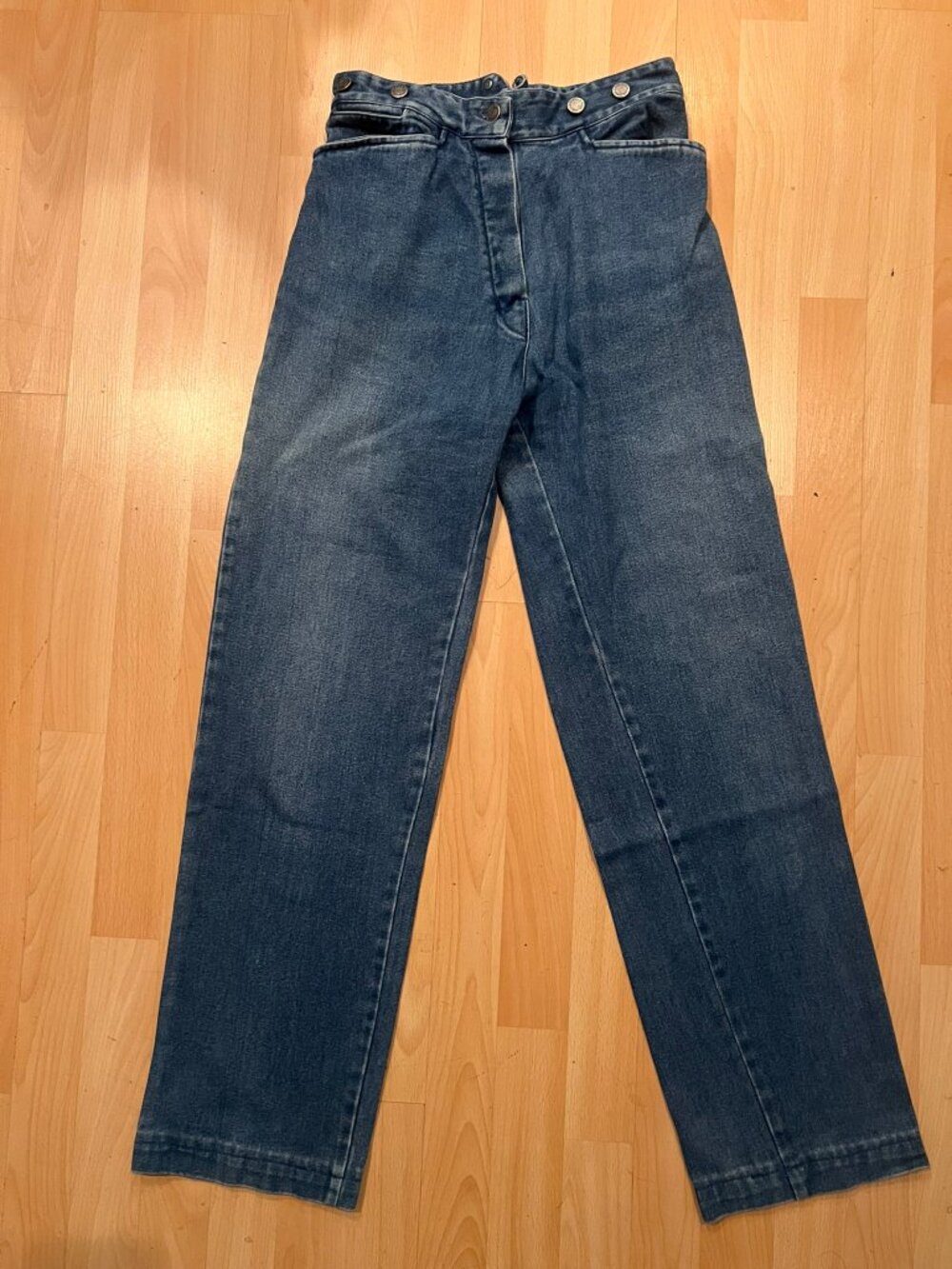 VINTAGE WAHMAKER ARIZONE BUCKLE NOTCH BACK JEANS SZ 10 / 27 US